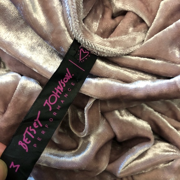 Betsy Johnson Velvet Funnel Neck Pullover - Picture 5 of 9